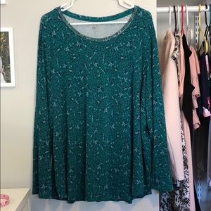 ⚫️ donating 12/11 Green Floral Top